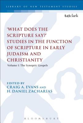 What Does the Scripture Say?' Studies in the Function of Scripture in Early Judaism and Christianity