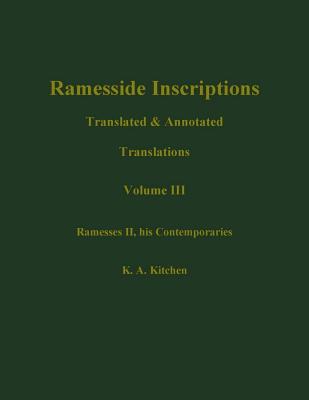 Ramesside Inscriptions, Ramesses II, His Contempories