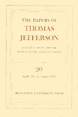 The Papers of Thomas Jefferson, Volume 20