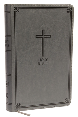 NKJV, Deluxe Gift Bible, Leathersoft, Gray, Red Letter, Comfort Print