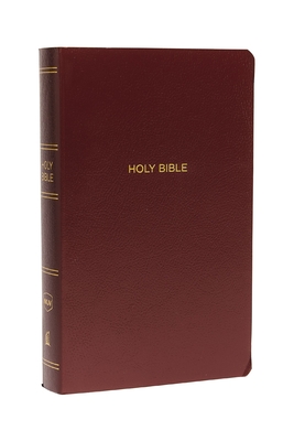 NKJV, Gift and Award Bible, Leather-Look, Burgundy, Red Letter, Comfort Print