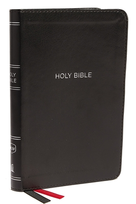 NKJV, Thinline Bible, Compact, Leathersoft, Black, Red Letter, Comfort Print