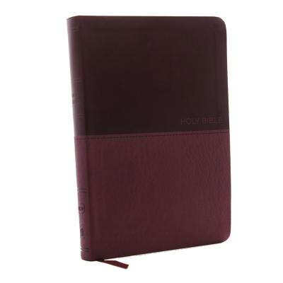 NKJV, Value Thinline Bible, Large Print, Leathersoft, Burgundy, Red Letter, Comfort Print