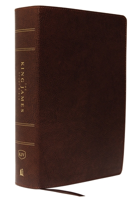 KJV, The King James Study Bible, Bonded Leather, Brown, Red Letter, Full-Color Edition