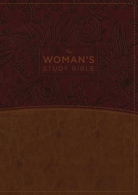 NKJV, The Woman's Study Bible, Leathersoft, Brown/Burgundy, Red Letter, Full-Color Edition, Thumb Indexed