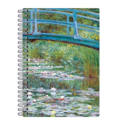 Monet Footbridge Wire-O Journal 6 X 8.5"