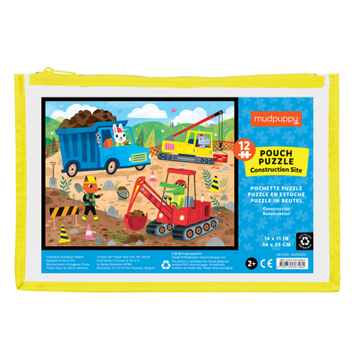 Construction Site 12 Piece Pouch Puzzle