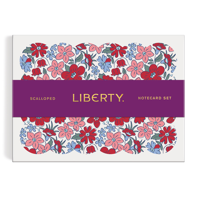 Liberty Scalloped Shaped Notecard Set