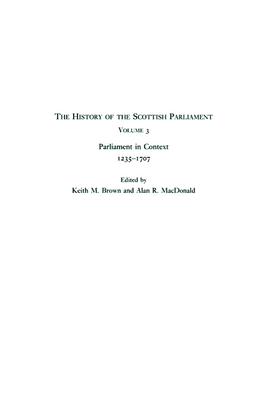 The History of the Scottish Parliament