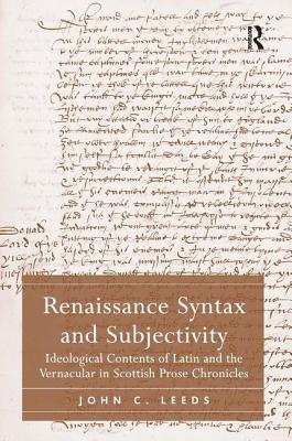 Renaissance Syntax and Subjectivity