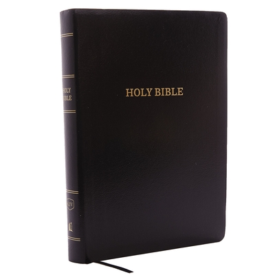 KJV Holy Bible, Giant Print Center-Column Reference Bible, Black Leather-look, 53,000 Cross References,  Red Letter, Comfort Print: King James Version