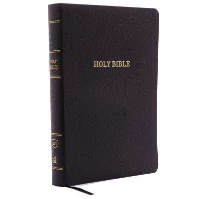 KJV Holy Bible, Giant Print Center-Column Reference Bible, Black Bonded Leather, 53,000 Cross References,  Red Letter, Comfort Print: King James Version