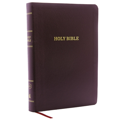 KJV Holy Bible, Giant Print Center-Column Reference Bible, Burgundy Bonded Leather, 53,000 Cross References,  Red Letter, Comfort Print: King James Version