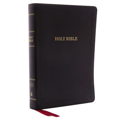 KJV Holy Bible, Giant Print Center-Column Reference Bible, Deluxe Black Leathersoft, 53,000 Cross References,  Red Letter, Comfort Print: King James Version