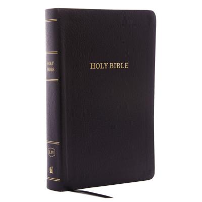 KJV Holy Bible, Personal Size Giant Print Reference Bible, Black Bonded Leather, 43,000 Cross References, Red Letter, Comfort Print: King James Version