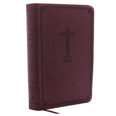 KJV Holy Bible, Personal Size Giant Print Reference Bible, Burgundy Leathersoft, 43,000 Cross References, Red Letter, Comfort Print: King James Version