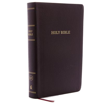 KJV Holy Bible, Personal Size Giant Print Reference Bible, Burgundy Bonded Leather, Thumb Indexed, 43,000 Cross References, Red Letter, Comfort Print: King James Version