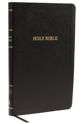 KJV, Thinline Reference Bible, Leather-Look, Black, Red Letter, Comfort Print