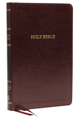 KJV, Deluxe Thinline Reference Bible, Leathersoft, Burgundy, Red Letter, Comfort Print