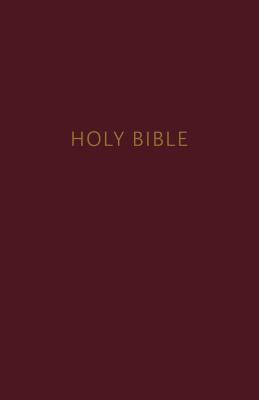 NKJV, Pew Bible, Hardcover, Burgundy, Red Letter, Comfort Print