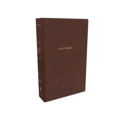 NKJV, Reference Bible, Compact Large Print, Leathersoft, Brown, Red Letter, Comfort Print