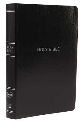 NKJV Holy Bible, Giant Print Center-Column Reference Bible, Black Leather-look, Thumb Indexed, 72,000+ Cross References, Red Letter, Comfort Print: New King James Version