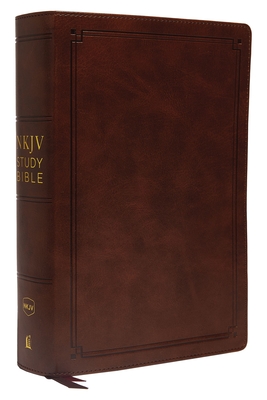 NKJV Study Bible, Leathersoft, Brown, Comfort Print