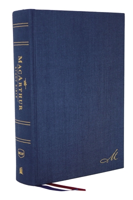 NKJV, MacArthur Study Bible, 2nd Edition, Cloth over Board, Blue, Comfort Print