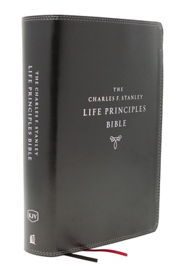 KJV, Charles F. Stanley Life Principles Bible, 2nd Edition, Leathersoft, Black, Comfort Print