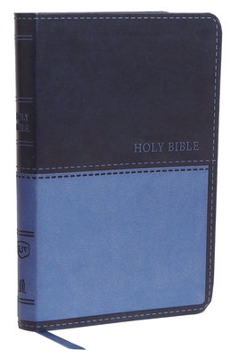 KJV, Value Thinline Bible, Compact, Leathersoft, Blue, Red Letter, Comfort Print