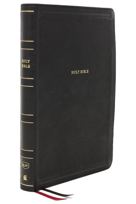 KJV Holy Bible, Giant Print Thinline Bible, Black Leathersoft, Red Letter, Comfort Print: King James Version