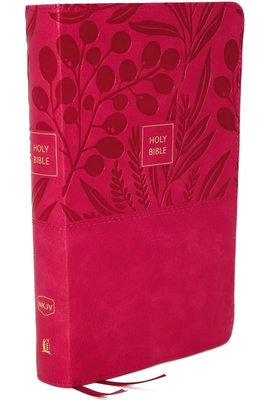 NKJV, End-of-Verse Reference Bible, Compact, Leathersoft, Pink, Red Letter, Comfort Print