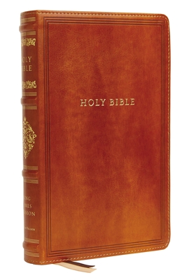 KJV, Personal Size Reference Bible, Sovereign Collection, Leathersoft, Brown, Red Letter, Thumb Indexed, Comfort Print