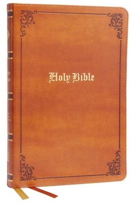 KJV, Thinline Bible, Large Print, Vintage Series, Leathersoft, Tan, Red Letter, Comfort Print