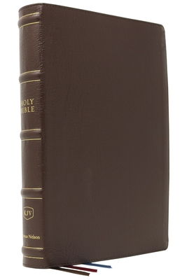 KJV, Large Print Verse-by-Verse Reference Bible, Maclaren Series, Genuine Leather, Brown, Comfort Print