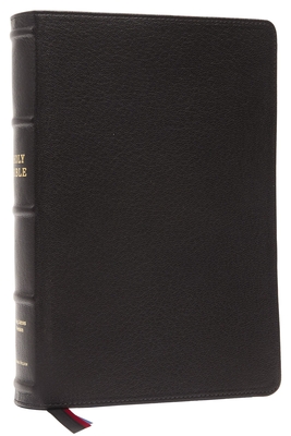 KJV, Large Print Verse-by-Verse Reference Bible, Maclaren Series, Premium Goatskin Leather, Black, Comfort Print