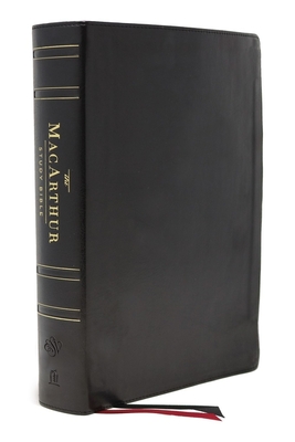 ESV, MacArthur Study Bible, 2nd Edition, Genuine leather, Black, Thumb Indexed