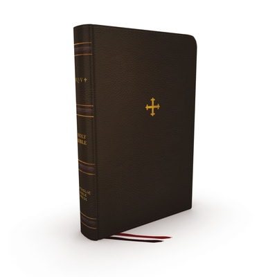 NRSV, Catholic Bible, Thinline Edition, Genuine Leather, Brown, Thumb Indexed, Comfort Print