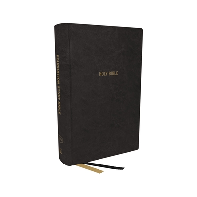 KJV, Foundation Study Bible, Large Print, Leathersoft, Black, Red Letter, Comfort Print