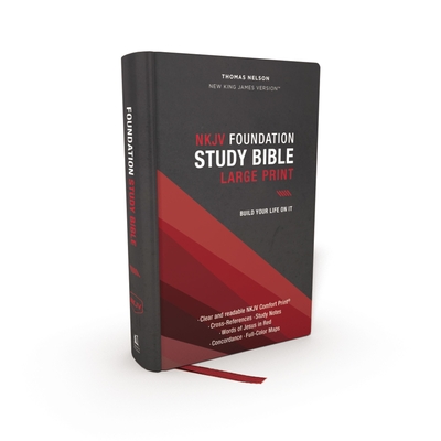 NKJV, Foundation Study Bible, Large Print, Hardcover, Red Letter, Comfort Print