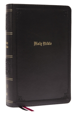 KJV, Personal Size Large Print Single-Column Reference Bible, Leathersoft, Black, Red Letter, Comfort Print