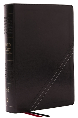 NKJV, Word Study Reference Bible, Leathersoft, Black, Red Letter, Comfort Print