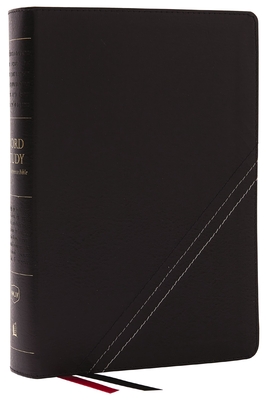 NKJV, Word Study Reference Bible, Bonded Leather, Black, Red Letter, Thumb Indexed, Comfort Print