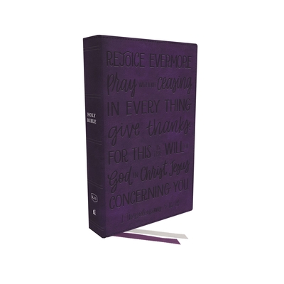 KJV Large Print Bible w/ 53,000 Cross References, Purple Leathersoft, Red Letter, Comfort Print: Holy Bible, King James Version (Verse Art Cover Collection)