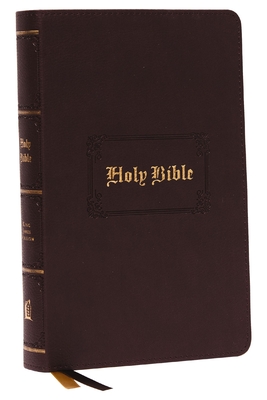 KJV, Personal Size Large Print Reference Bible, Vintage Series, Leathersoft, Brown, Red Letter, Comfort Print