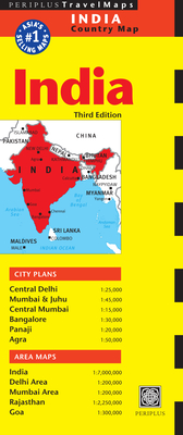 India Travel Map Third Edition