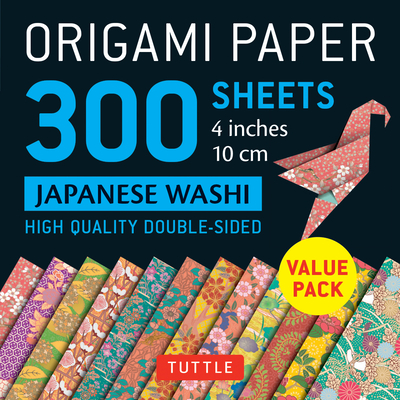 Origami Paper - Japanese Washi Patterns- 4 inch (10cm) 300 sheets