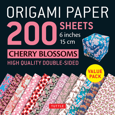 Origami Paper 200 sheets Cherry Blossoms 6 inch (15 cm)