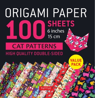 Origami Paper 100 sheets Cat Patterns 6" (15 cm)