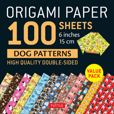 Origami Paper 100 sheets Dog Patterns 6" (15 cm)